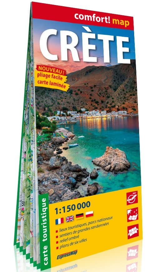 Product Image: Crète 1/150000: carte laminée grand format