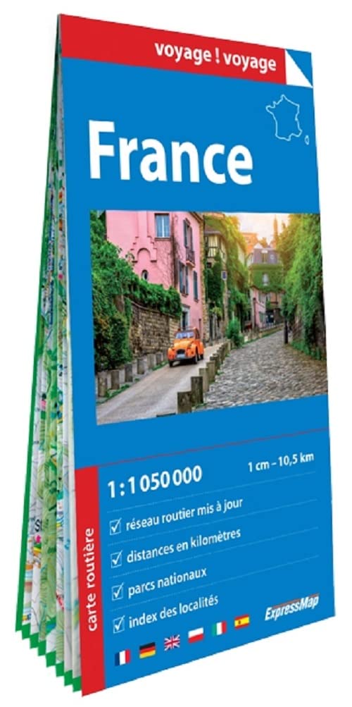 France 1/1M050 (carte en papier) Leisure, Home & Garden