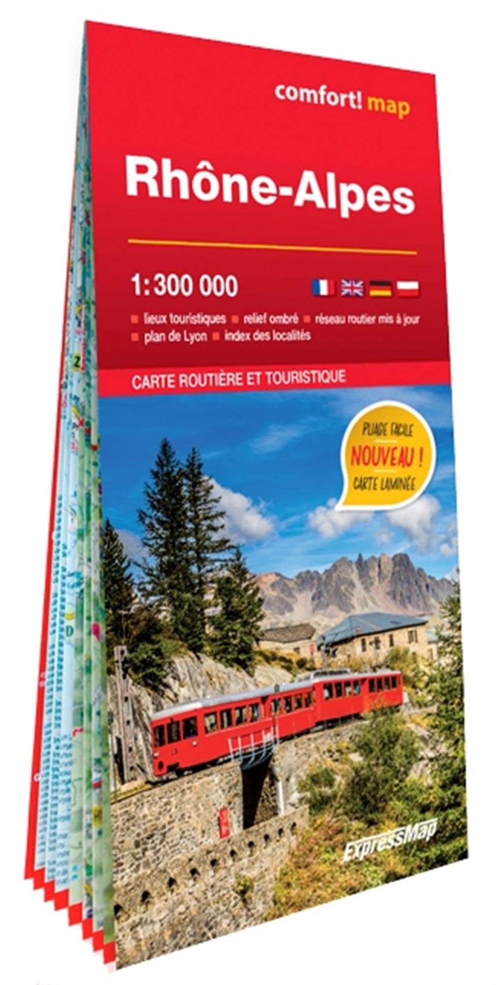 Rhône-Alpes 1/300.000 (carte grand format laminée) book