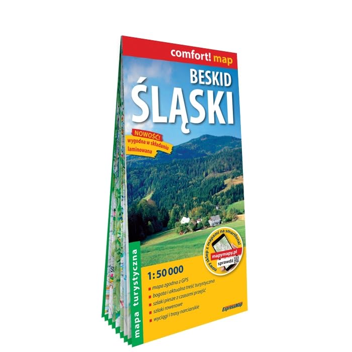 Beskid Śląski laminowana mapa turyst yczna 1:50 000 (COMFORT! MAP) Maps & Plans