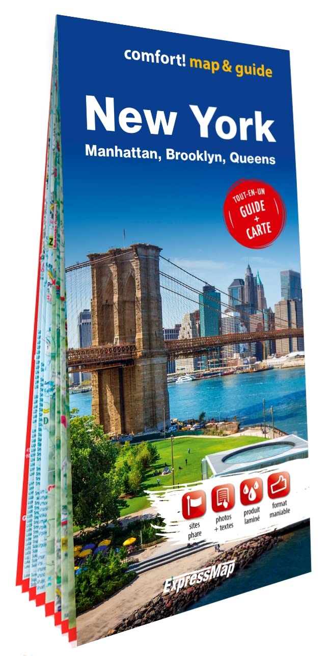 New York 1/70.000, 1/15.000 (map&guide XL / carte et guide XL, laminée - plan de ville) book