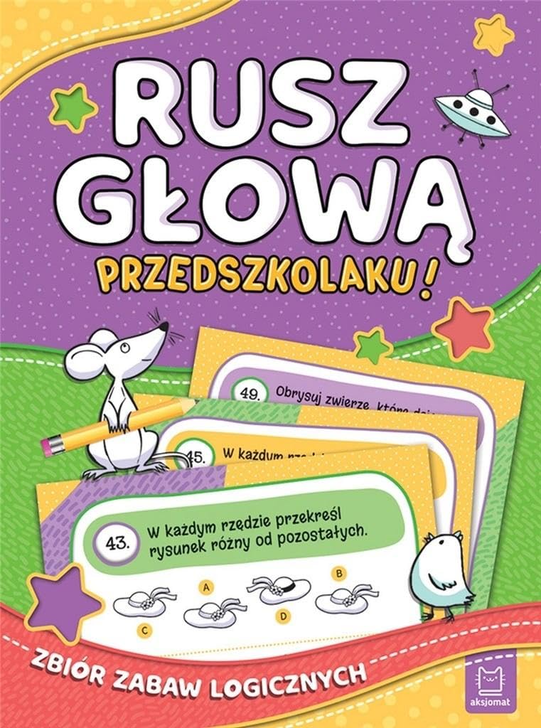 Rusz gĹowÄ, przedszkolaku! ZbiĂlr zabaw logicznych book