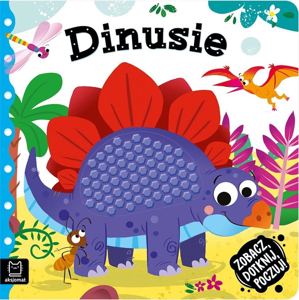 Zobacz dotknij poczuj! Dinusie Książeczka sensoryczna book