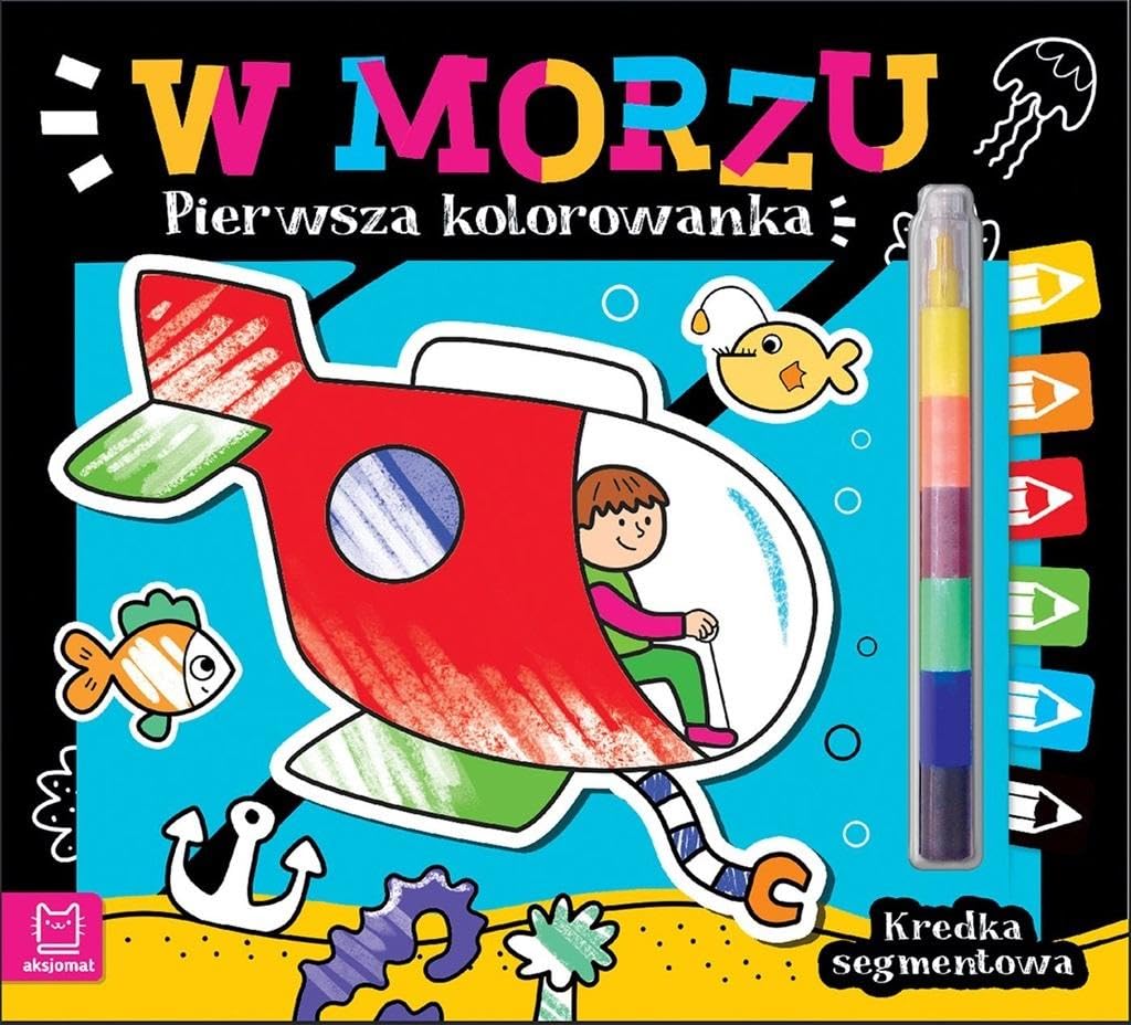 Pierwsza kolorowanka W morzu Kredka segmentowa Books