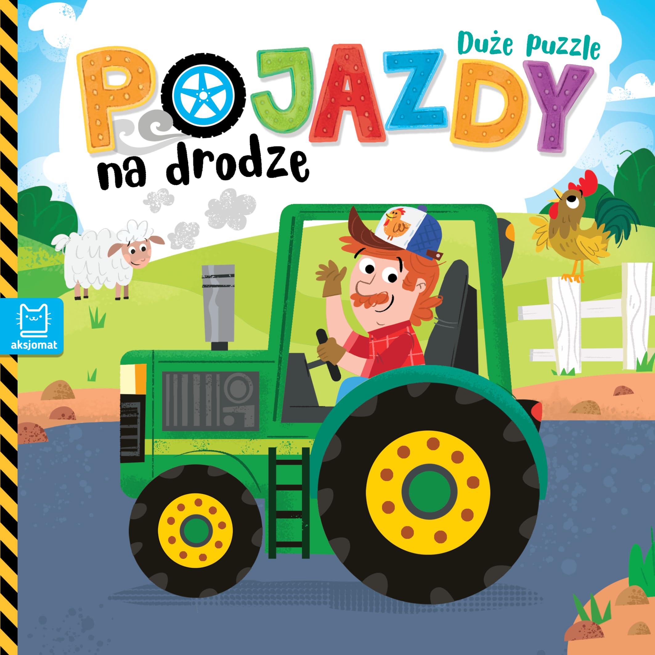 Pojazdy na drodze Duże puzzle Books