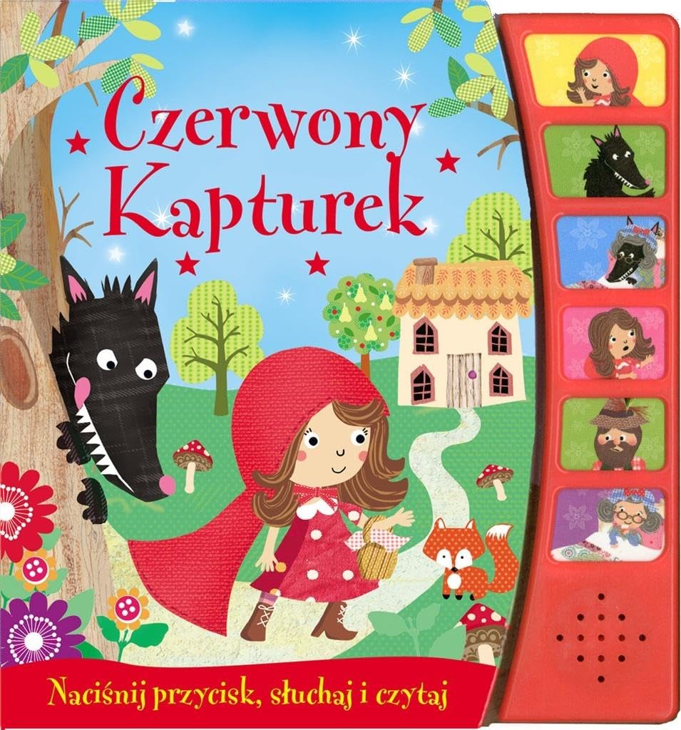 Czerwony Kapturek Naciśnij przycisk, słuchaj i czytaj Books