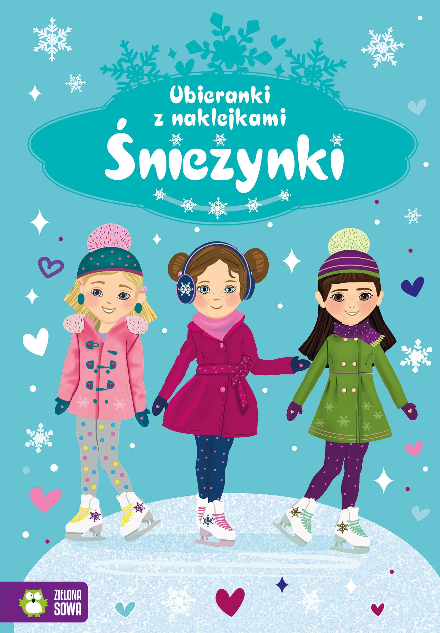 Ubieranki z naklejkami Śnieżynki Books