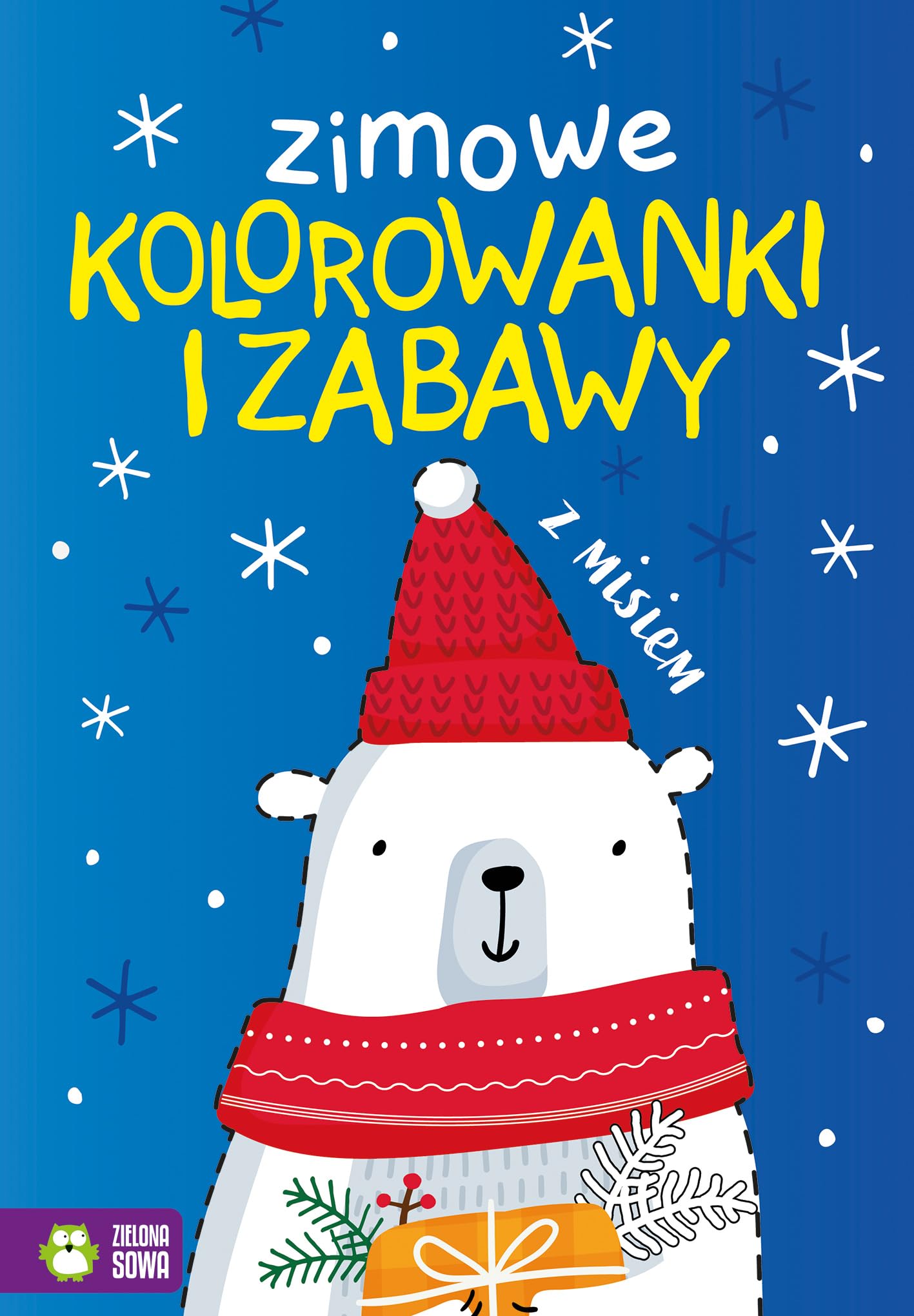 Zimowe kolorowanki i zabawy z misiem Books