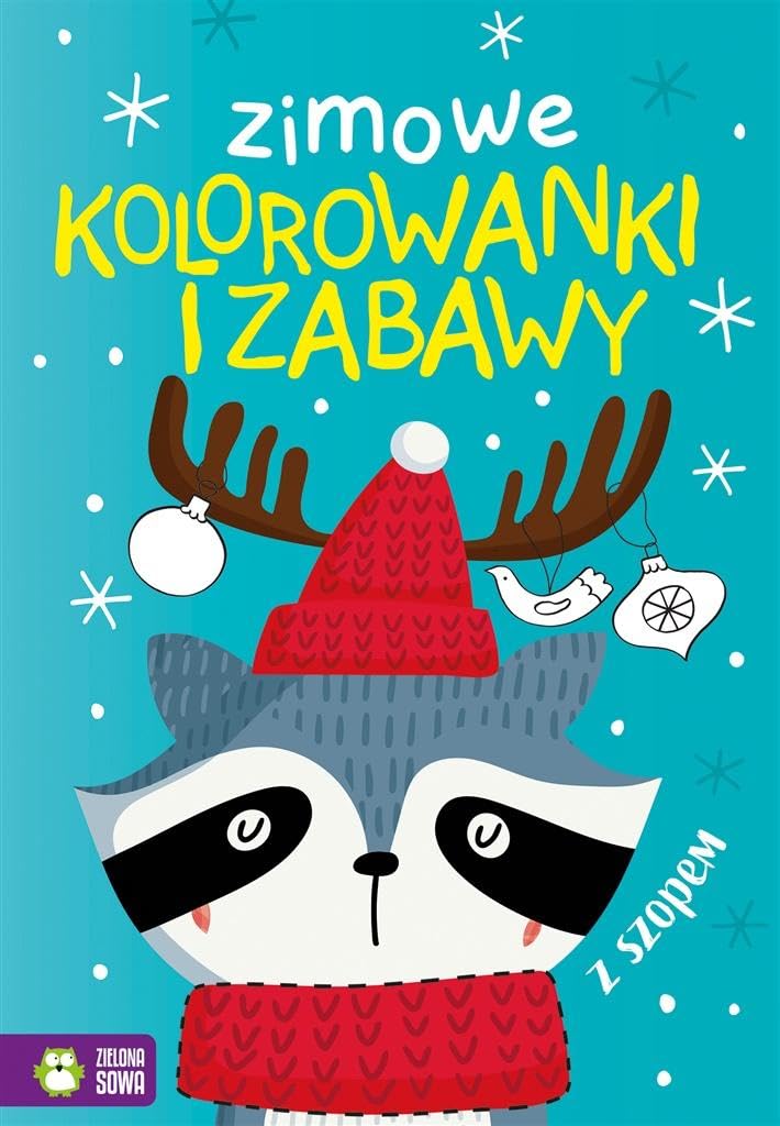 Zimowe kolorowanki i zabawy z szopem Books