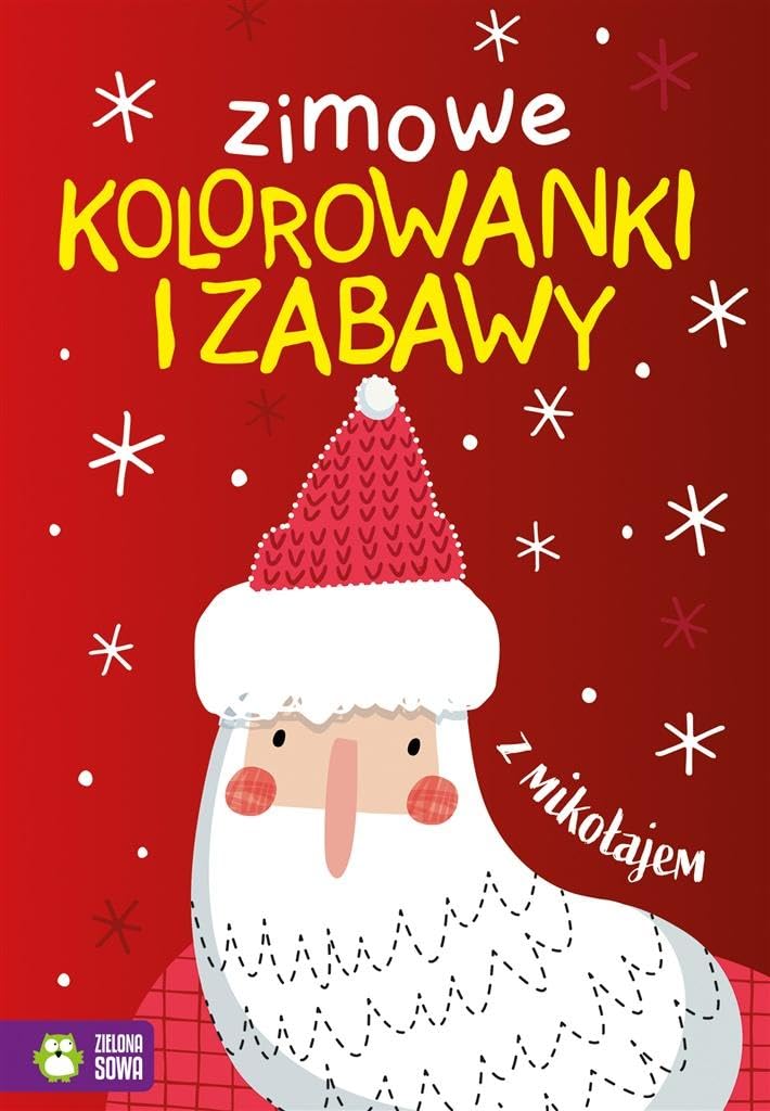 Zimowe kolorowanki i zabawy z mikołajem Books