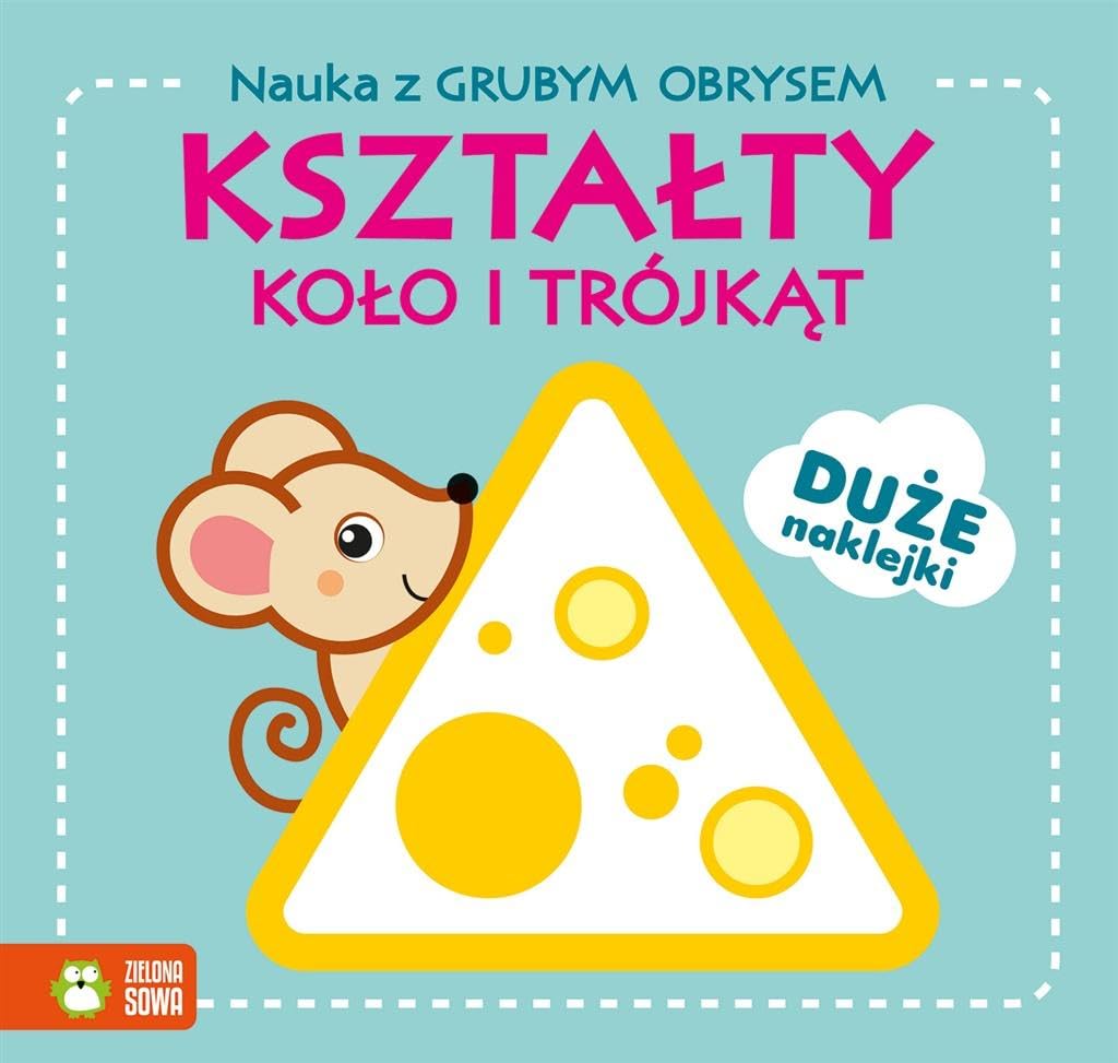 Nauka z grubym obrysem Kształty Koło i trójkąt Books