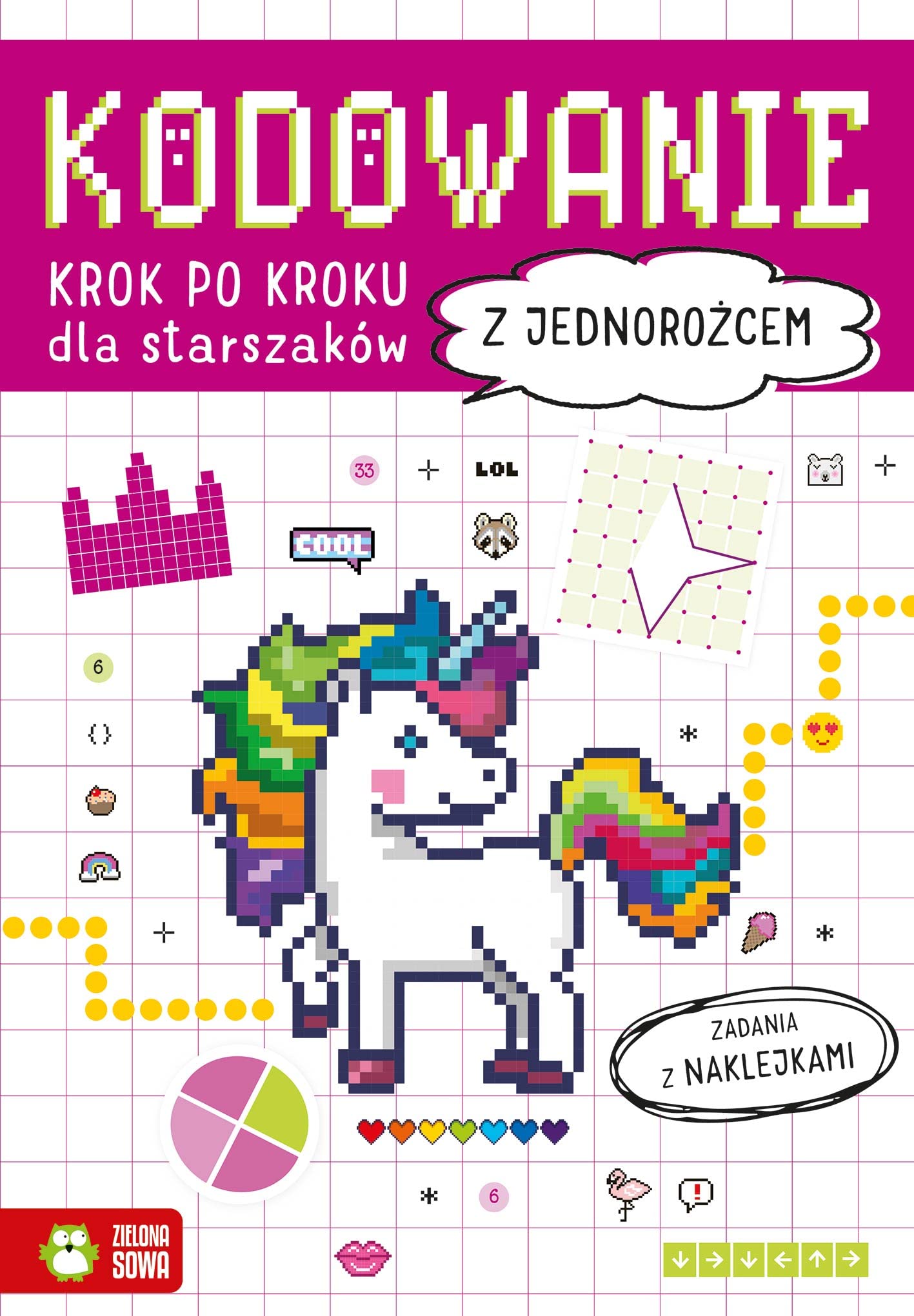 Kodowanie krok po kroku Dla starszaków Z jednorożcem Books