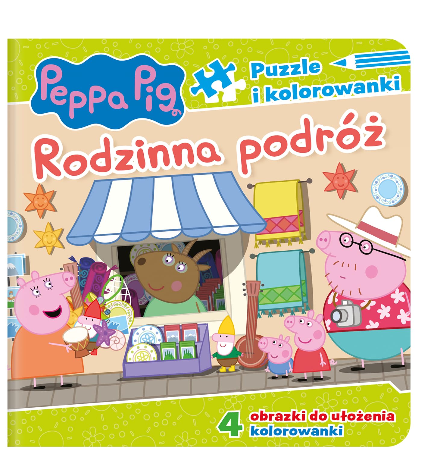Peppa Pig Puzzle i kolorowanki Rodzinna podróż (ŚWINKA PEPPA) Books