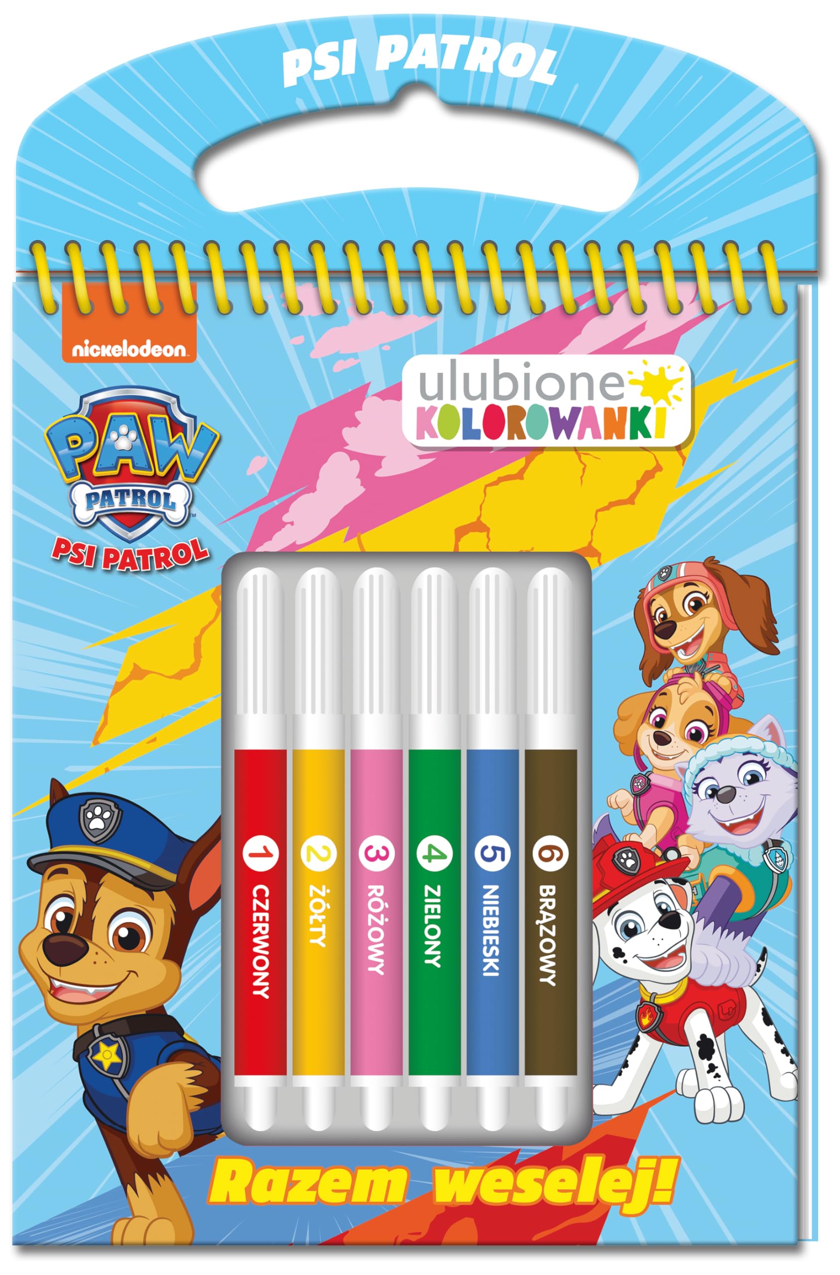 Psi Patrol. Ulubione kolorowanki Razem weselej Books