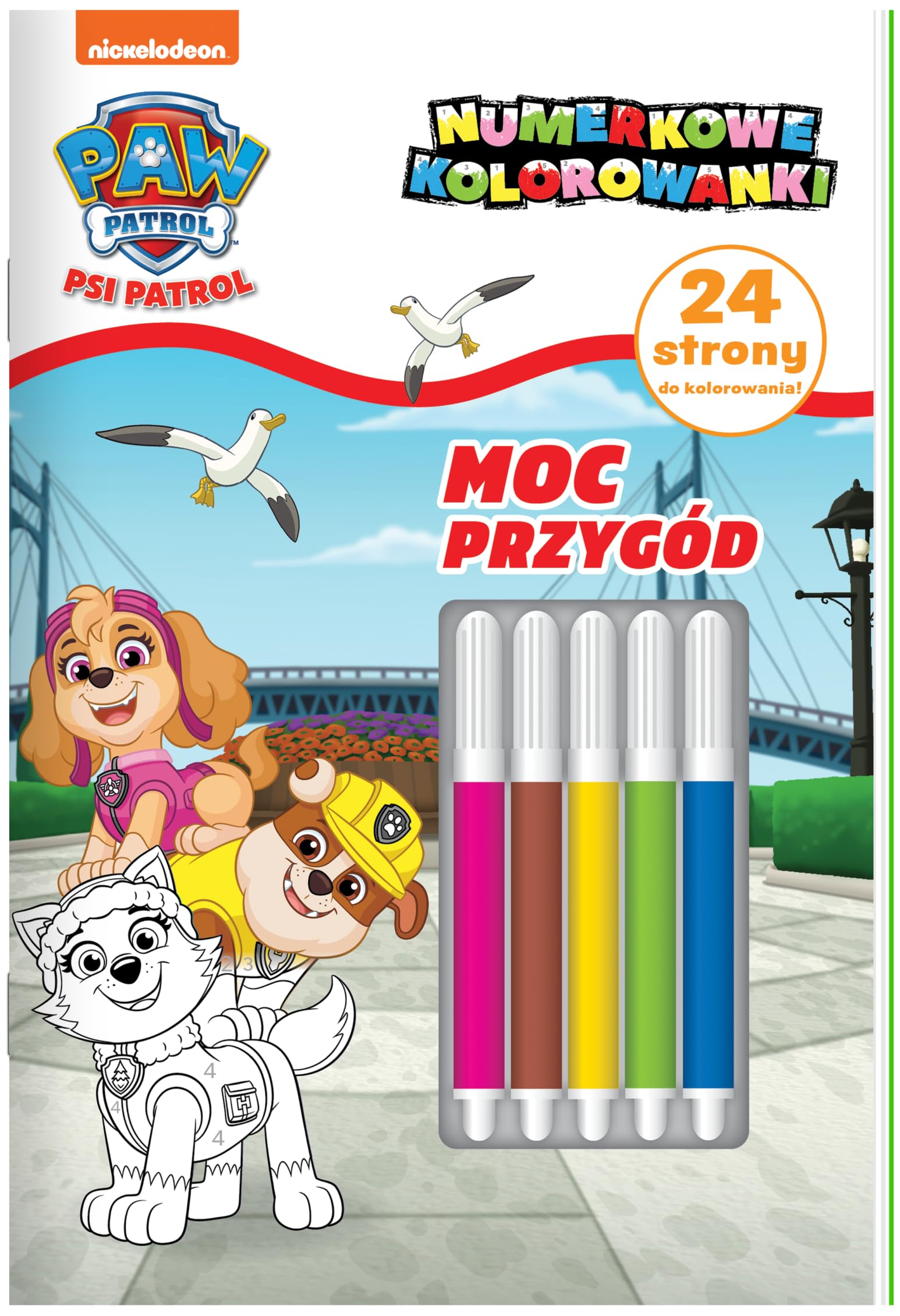 Psi Patrol Numerkowe kolorowanki 8 Moc przygód Books