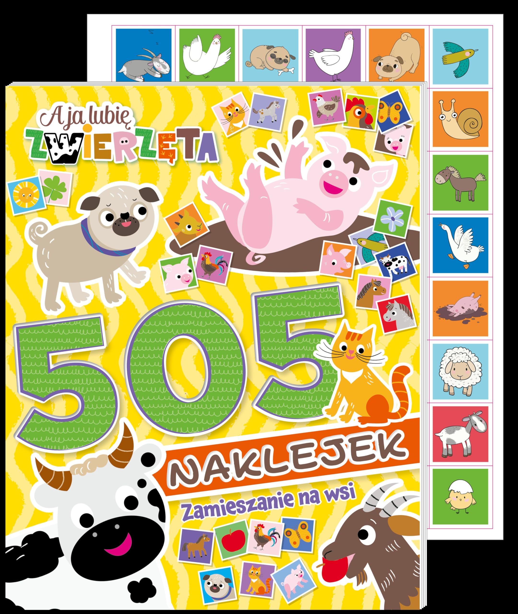 A ja lubię zwierzęta. 505 naklejek. Zamieszanie na wsi Books
