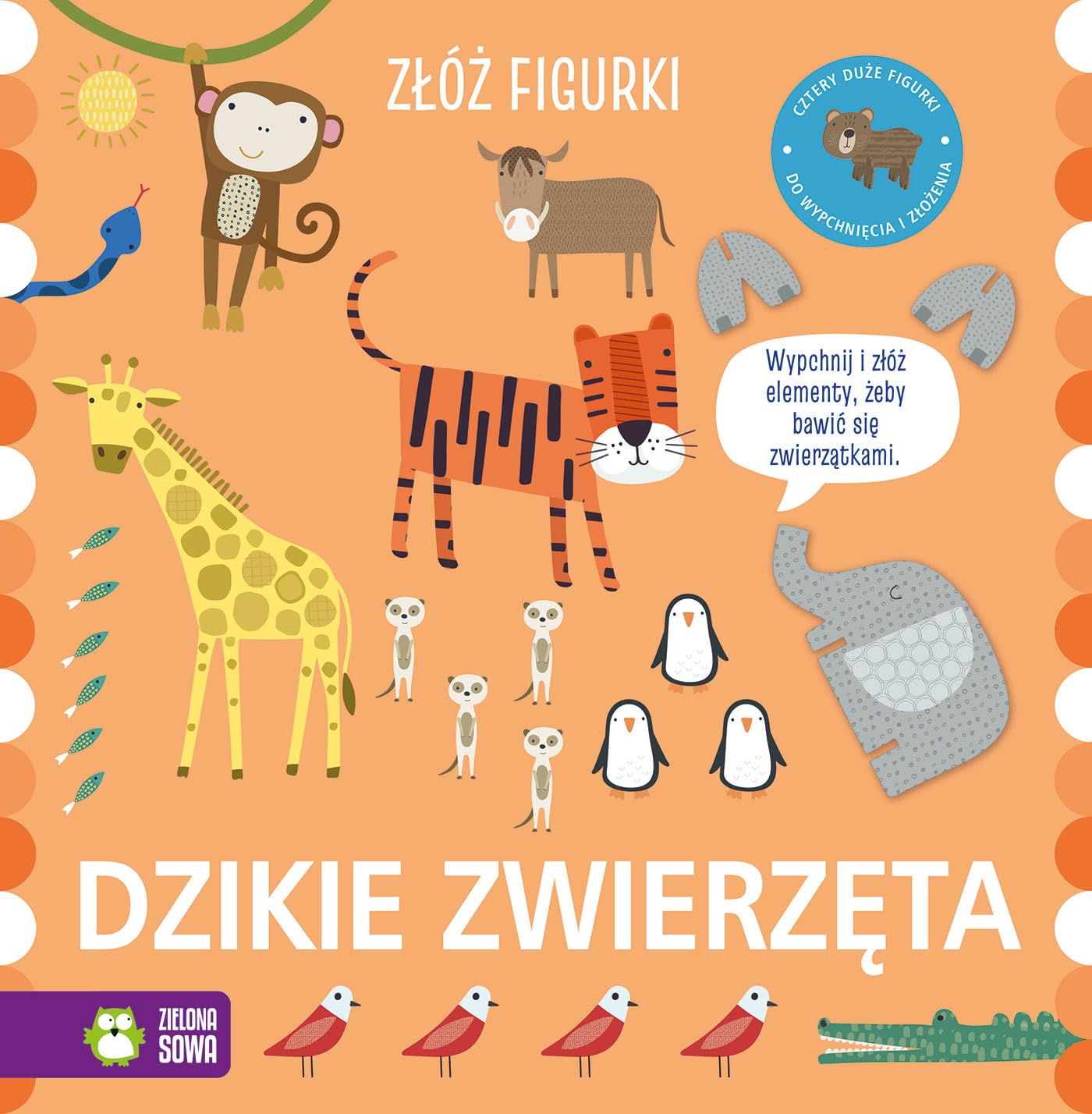 Złóż figurki. Dzikie zwierzęta Books