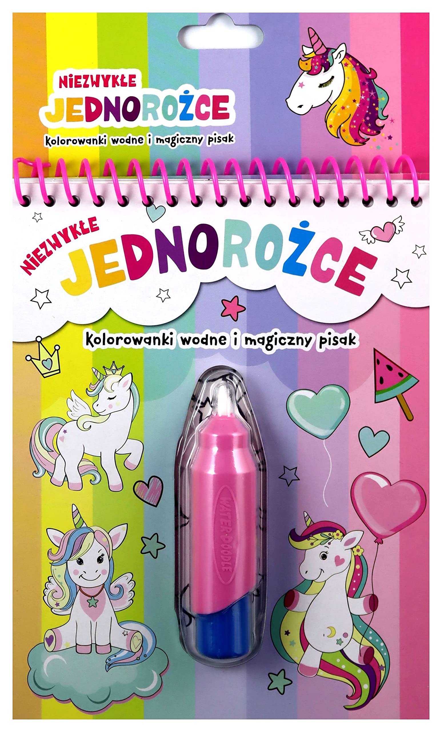 Niezwykłe jednorożce Kolorowanki wodne i magiczny pisak Books