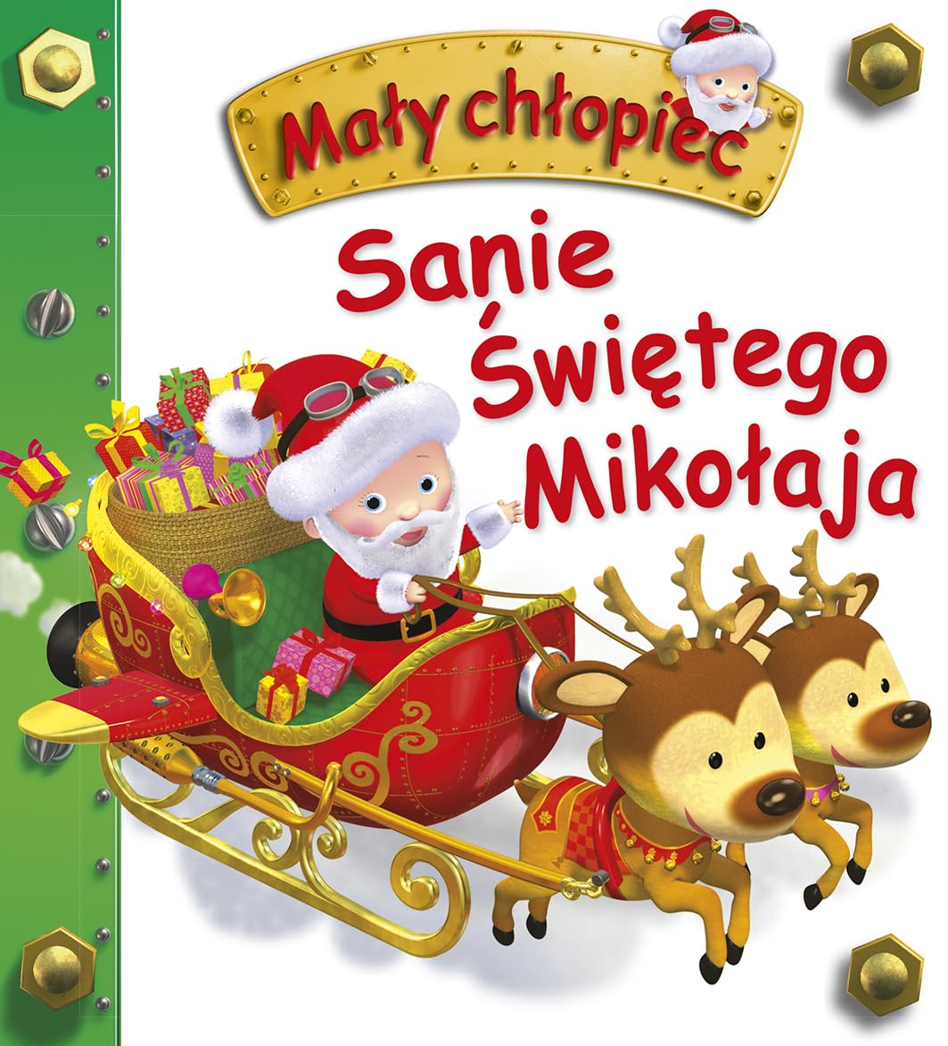 Sanie Świętego Mikołaja Mały chłopiec book