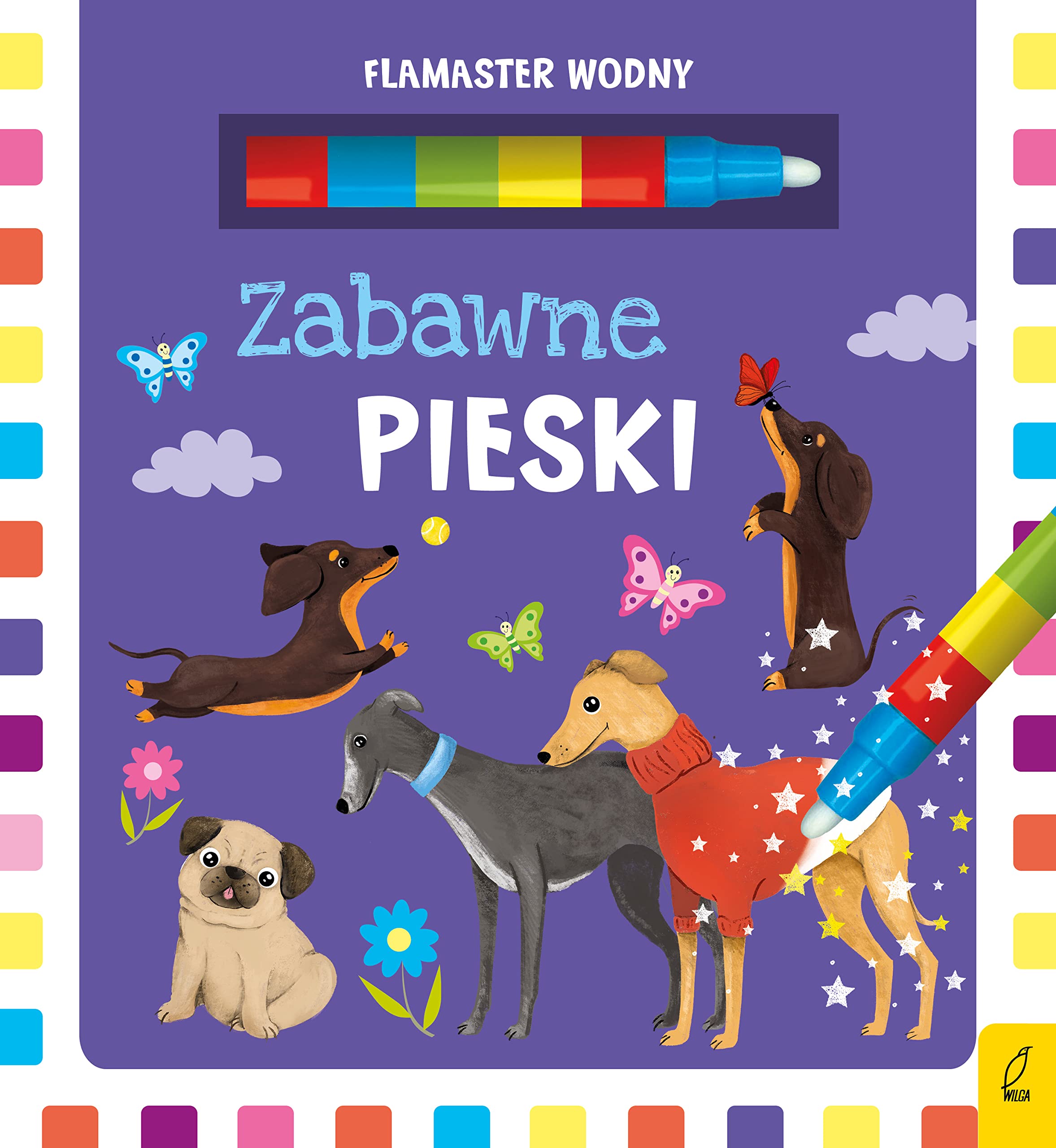 Flamaster wodny Zabawne pieski Books