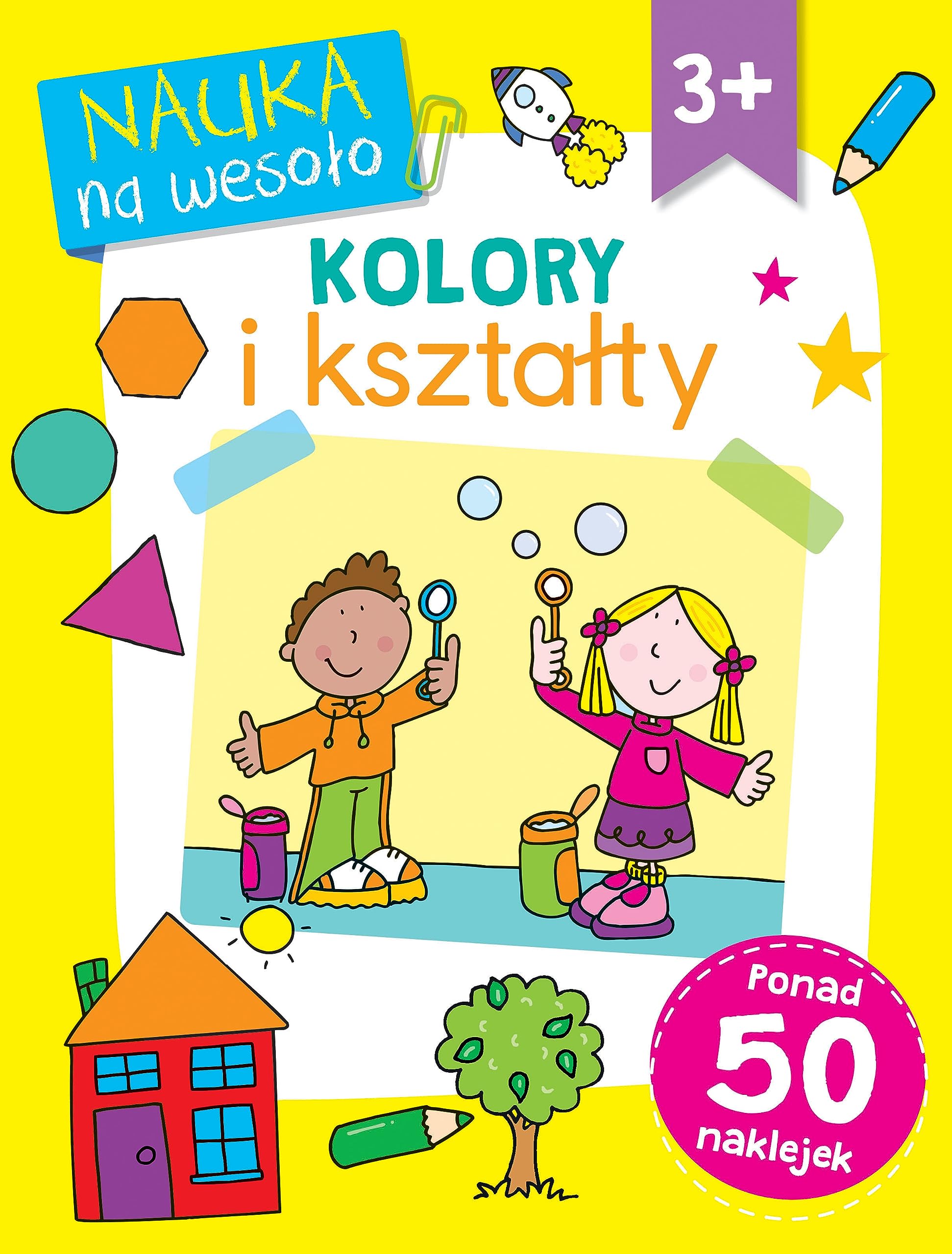 Nauka na wesoło. Kolory i kształty 3+ (NAUKA NA WESOŁO. ĆWICZENIA I ZADANIA) Books