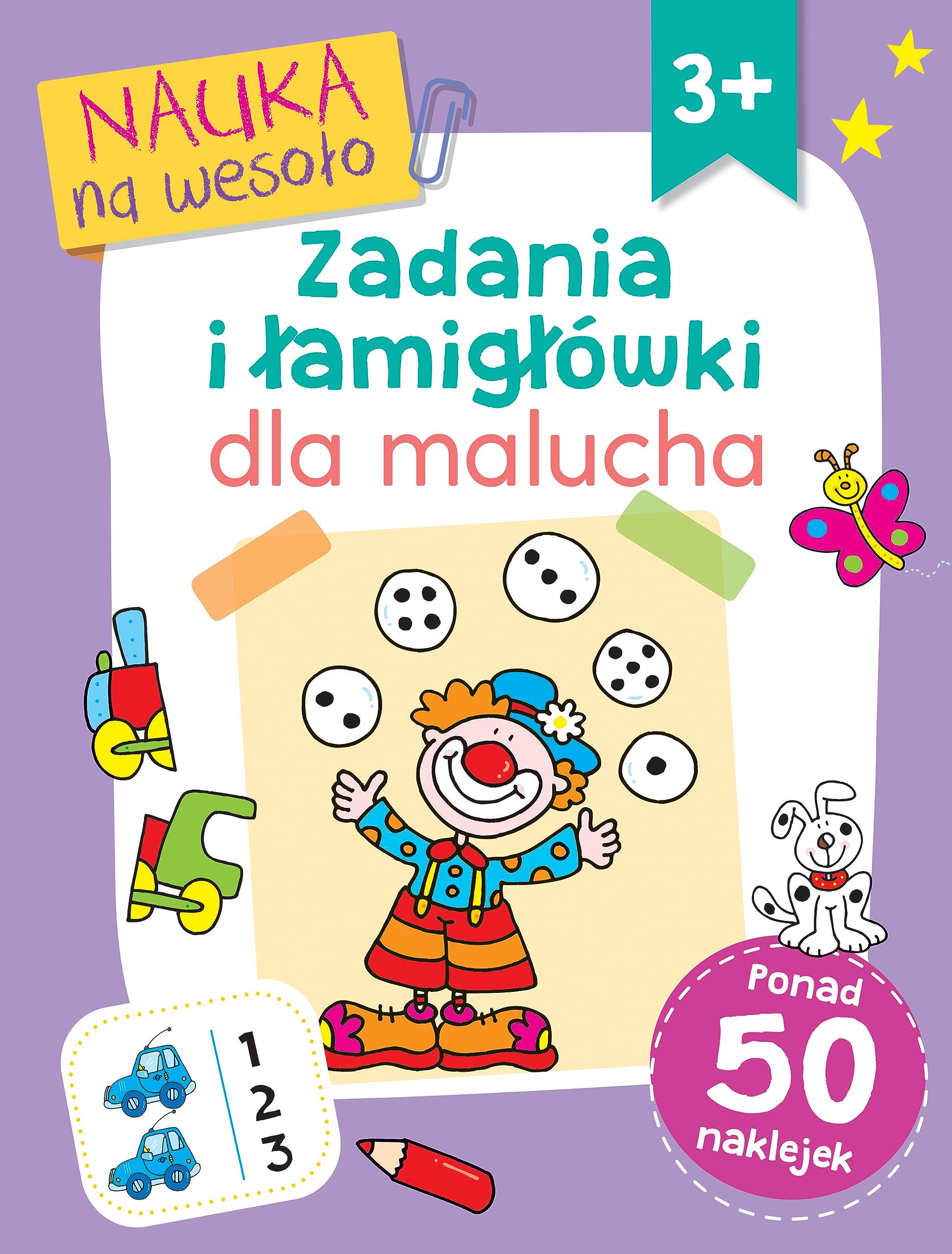 Nauka na wesoło. Zadania i łamigłówki dla malucha 3+ (NAUKA NA WESOŁO. ĆWICZENIA I ZADANIA) Books