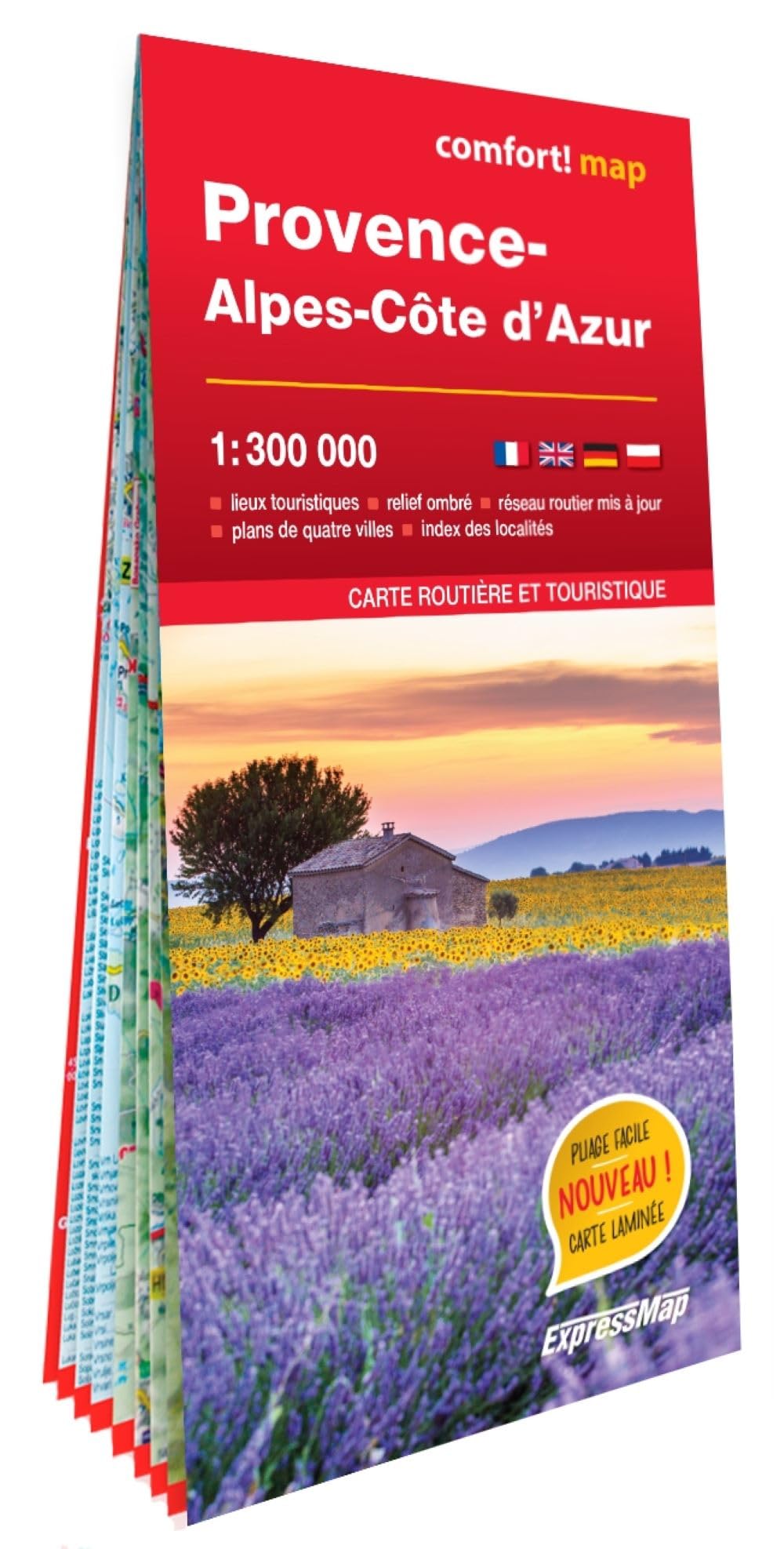 Provence-Alpes-Côte d'Azur 1/300.000 (carte grand format laminée) book
