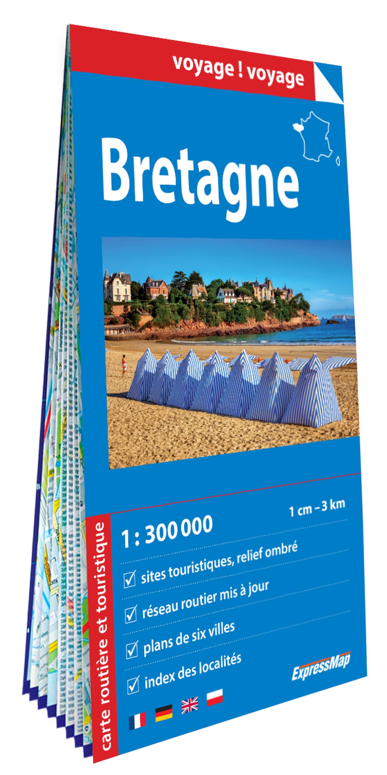 Bretagne 1/300.000 (carte grand format en papier) book
