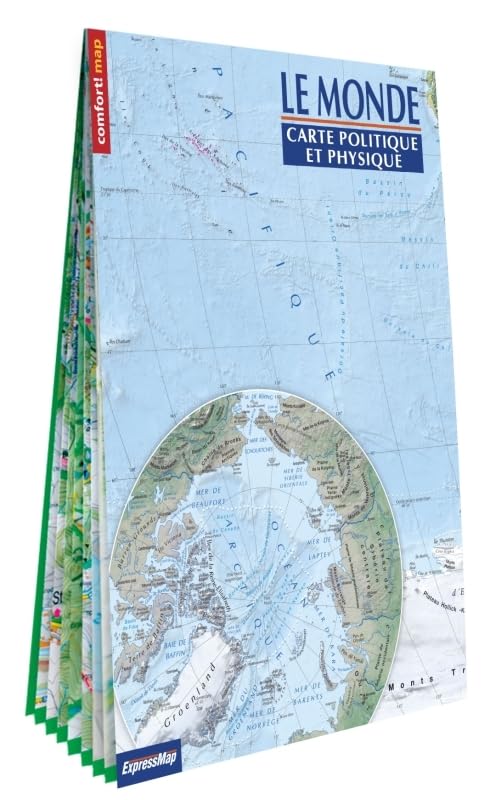 Monde 1/31.000.000 carte politique et physique (format XXL, laminée) Geology & Geography