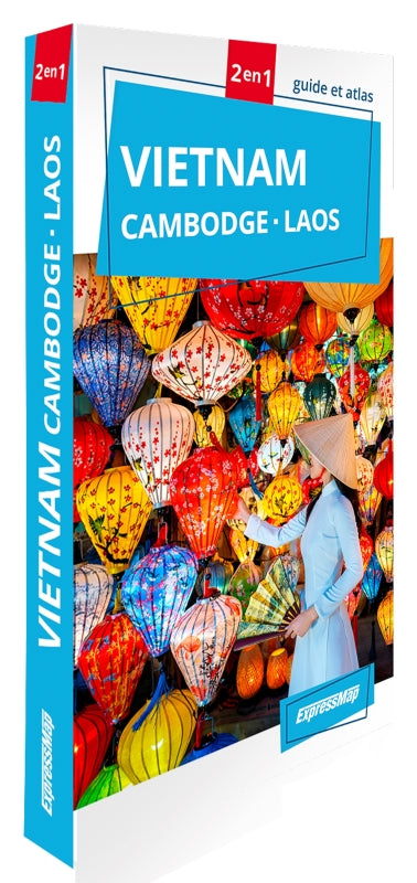 Vietnam, Cambodge, Laos : 2 en 1 : guide et atlas book