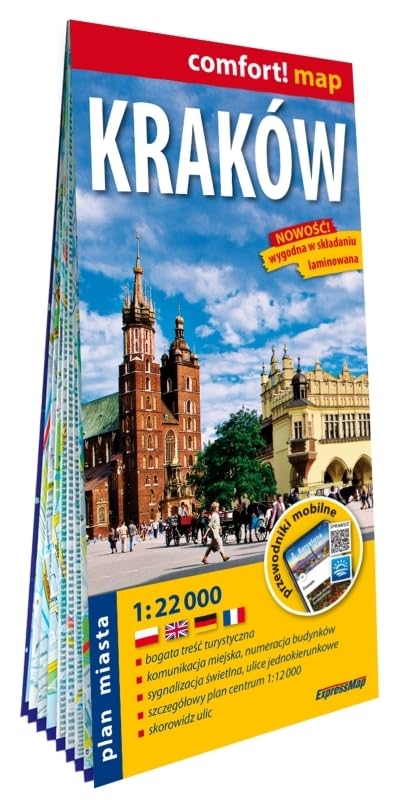 Cracovie 1/22.000 (carte grand format laminée - plan de ville). Kraków / Cracow book