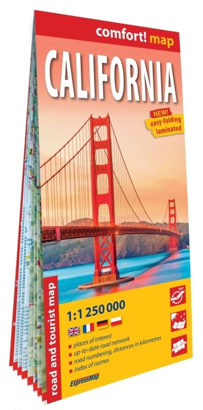Californie 1/1.250.000 (carte grand format laminée). California book
