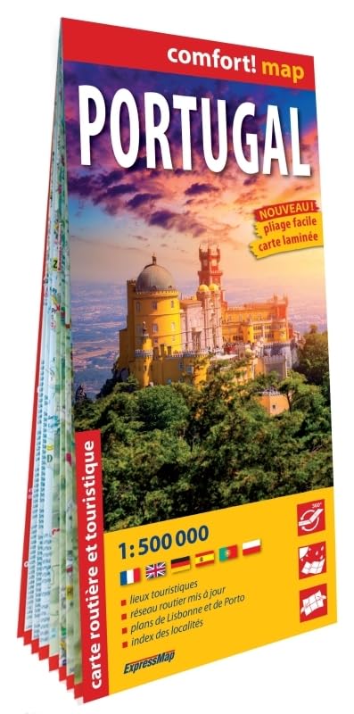 Portugal 1/500.000 (carte grand format laminée) Leisure, Home & Garden