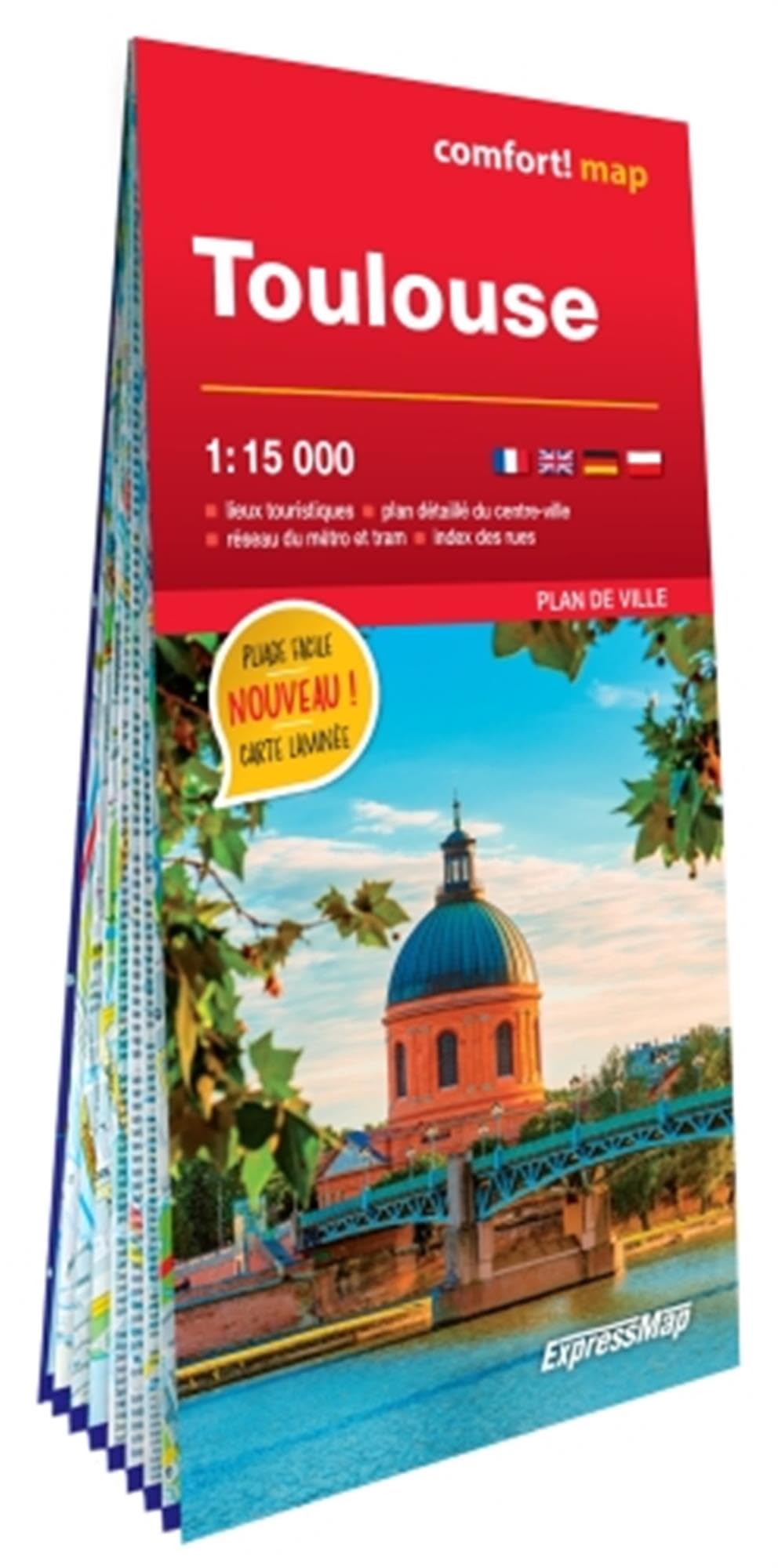 Toulouse 1/15.000 (carte grand format laminée - plan de ville) book