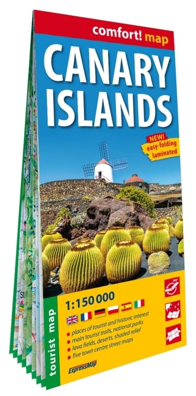 Îles Canaries 1/150.000 (carte grand format laminée). Canary Islands book