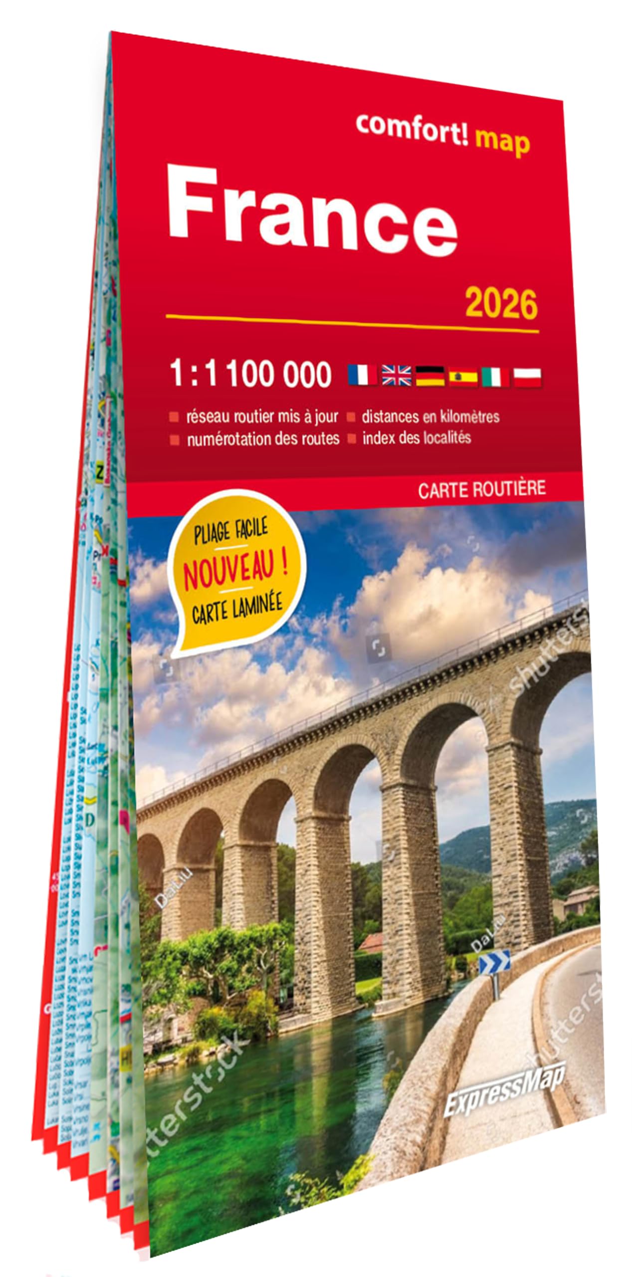 France 2026 1/1.100.000 (carte grand format laminée) book