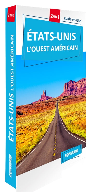 Etats-Unis, l'Ouest américain : 2 en 1 : guide et atlas. USA, West book