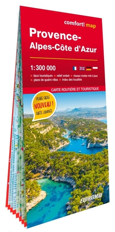 Provence-Alpes-Côte d'Azur 1/300.000 (carte grand format laminée) book