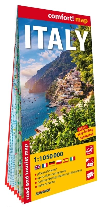 Italie 1/1.050.000 (carte grand format laminée). Italy book