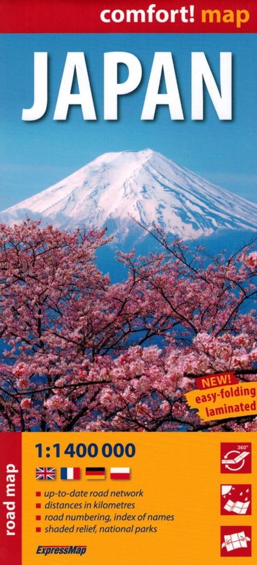 Japon 1/1.400.000 (carte grand format laminée). Japan book