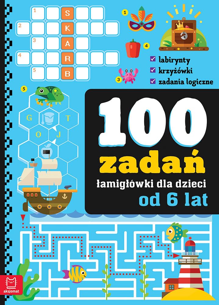 100 zadań - łamigłówki dla dzieci od 6 lat Books