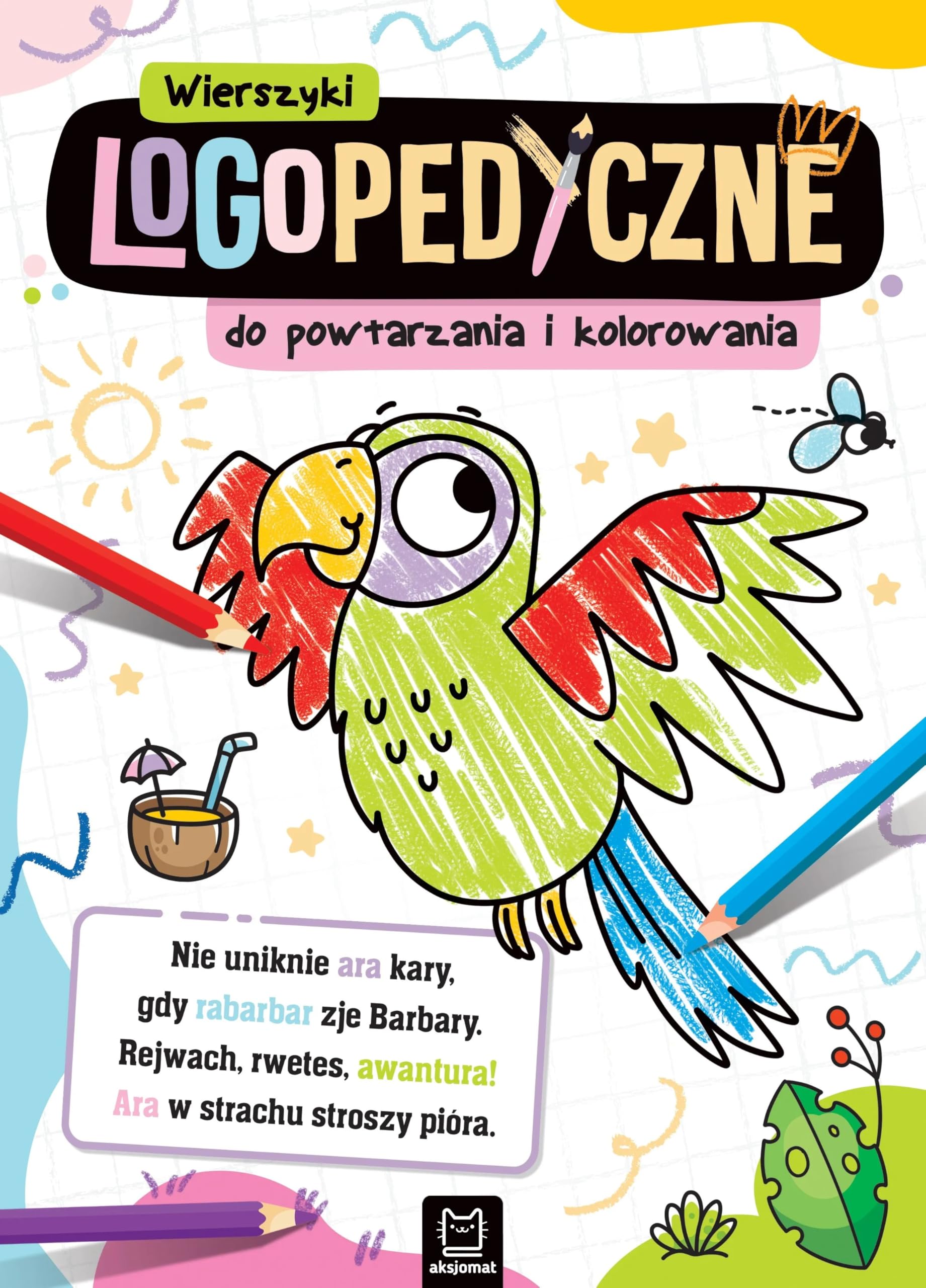 Wierszyki logopedyczne do powtarzania i kolorowania Books
