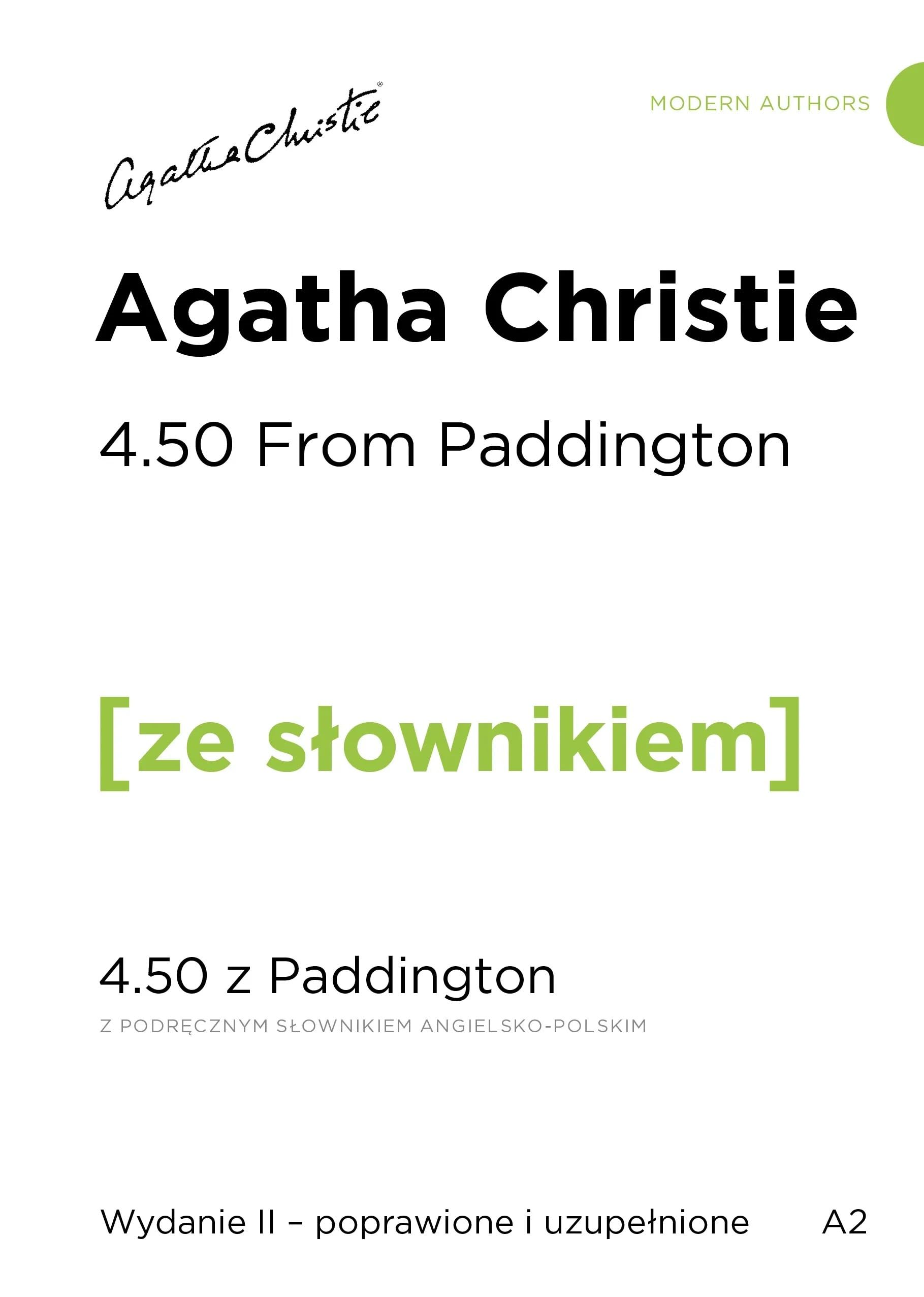 4.50 From Paddington / 4.50 z Paddington z podręcznym słownikiem angielsko-polskim book