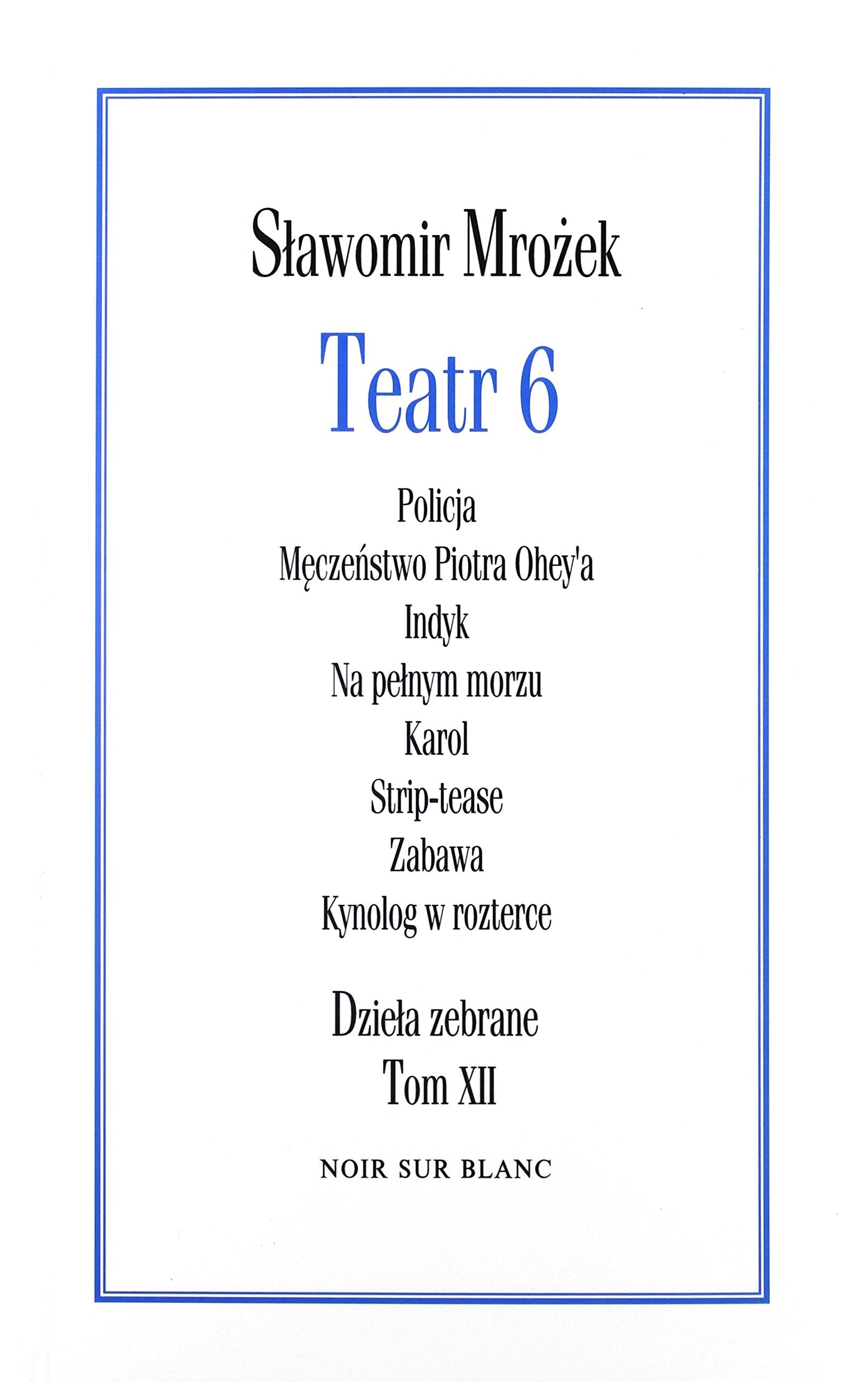 Teatr 6 (12) (Dzieła zebrane, Band 12) Books