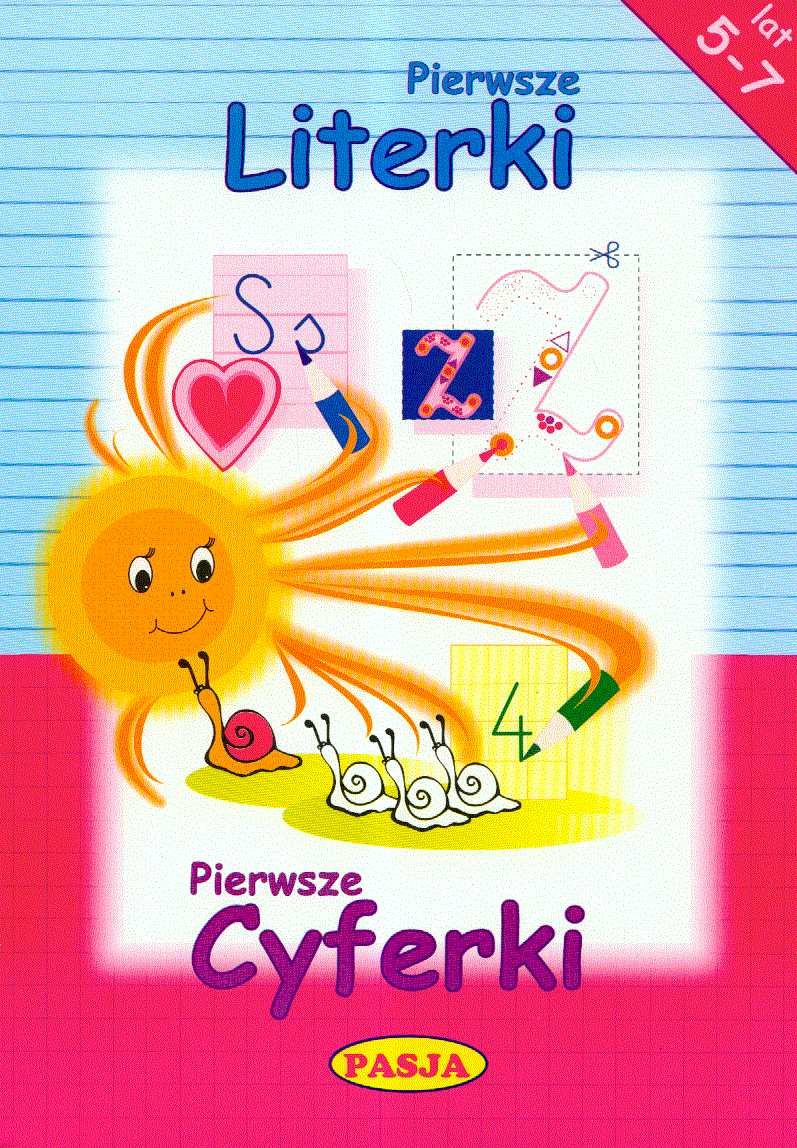 Pierwsze literki pierwsze cyferki 5-7 lat Books