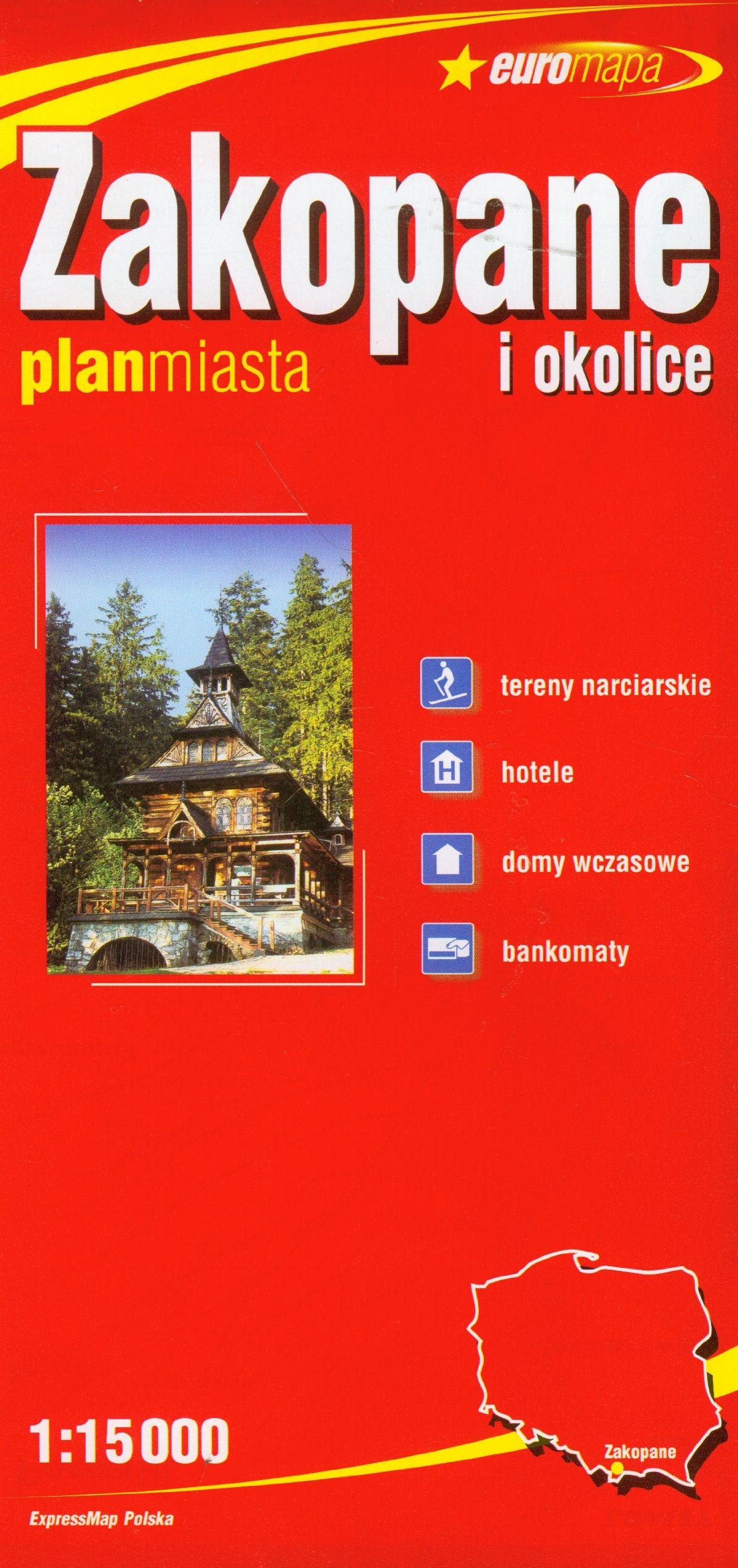 Zakopane i okolice plan miasta 1:15 000 book