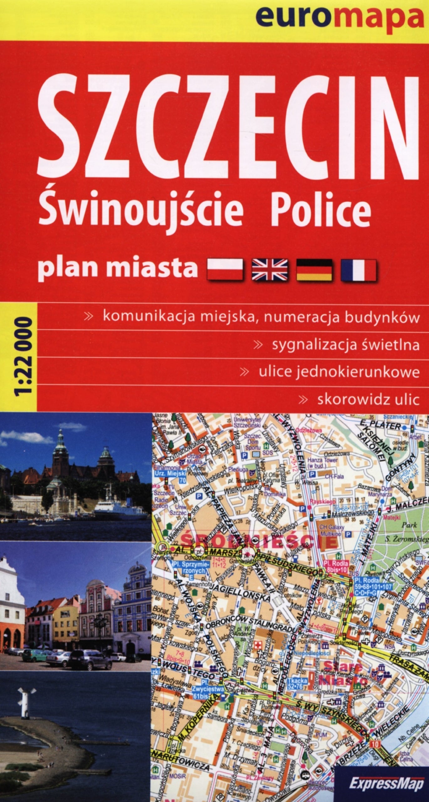 Szczecin Świnoujście Police plan miasta 3 w 1 1:22 000 (SEE YOU! IN) Maps & Plans