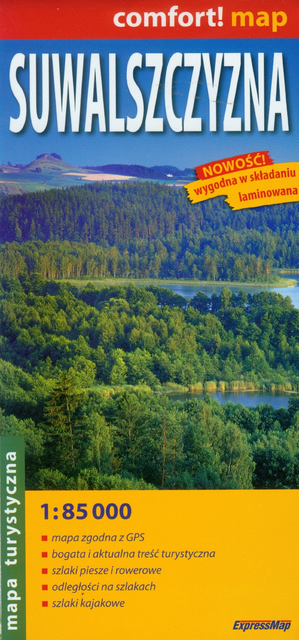 Comfort! map Suwalszczyzna: laminierte, touristische Karte Maps & Plans