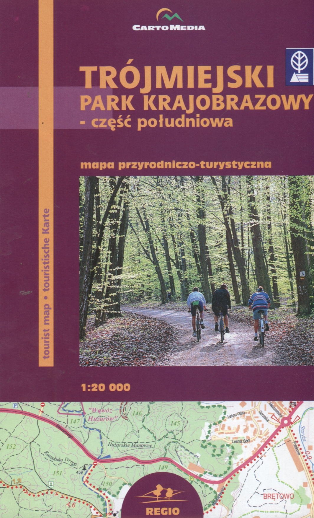 Trójmiejski Park Krajobrazowy Czesc poludniowa Mapa przyrodniczo-turystyczna 1:20 000 Maps & Plans