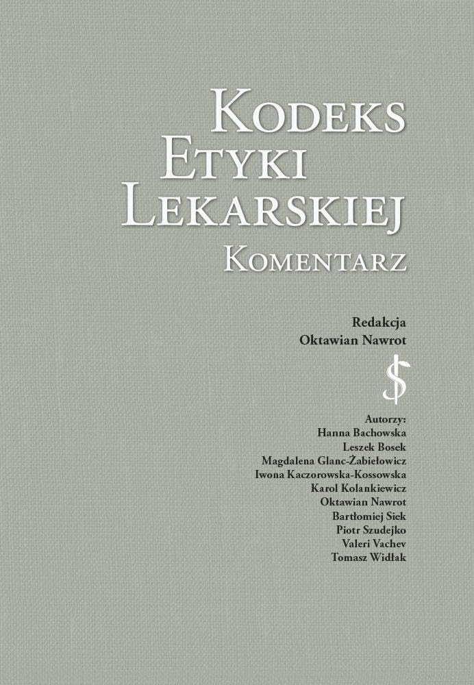 Kodeks Etyki Lekarskiej Komentarz Books